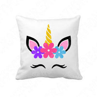Unicorn Svg, Unicorn Face Svg Files For Cricut And Silhouette. Unicorn Head Svg with Eyelashes for Magical Birthday