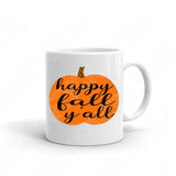 Pumpkin Svg Files For Cricut And Silhouette, Happy Fall Yall Svg, Fall Svg Cut File, Fall Saying Svg, Thanksgiving Svg Dxf