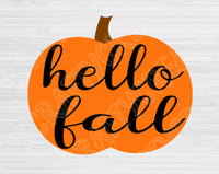 Pumpkin Svg, Hello Fall Yall Svg Files For Cricut And Silhouette. Fall Svg Cut File, Thanksgiving Svg Dxf