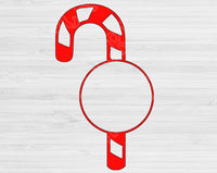 Candy Cane Svg Files For Cricut And Silhouette, Christmas Svg Cut Files