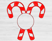 Candy Cane Svg Files For Cricut And Silhouette, Christmas Svg Cut Files