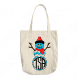 Snowman Svg Files For Cricut And Silhouette, Christmas Svg Cut File Monogram
