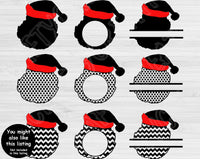 Snowman Svg Files For Cricut And Silhouette, Christmas Svg Cut File Monogram