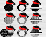 Snowman Svg Files For Cricut And Silhouette, Christmas Svg Cut File Monogram