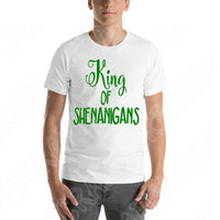 King of Shenanigans Svg, St Patricks Day Svg Files For Cricut And Silhouette, St Patricks Svg Cut Files
