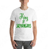King of Shenanigans Svg, St Patricks Day Svg Files For Cricut And Silhouette, St Patricks Svg Cut Files