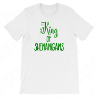 King of Shenanigans Svg, St Patricks Day Svg Files For Cricut And Silhouette, St Patricks Svg Cut Files