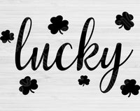 Lucky Svg, Lucky Shamrock Svg Files For Cricut And Silhouette, St Patricks Svg Cut Files