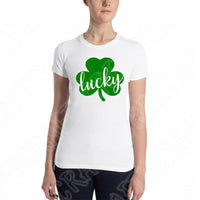 Lucky Svg Files For Cricut And Silhouette, Lucky Shamrock Svg Cut File, St Patricks Day Svg