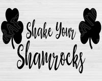 Shake Your Shamrocks Svg Files For Cricut And Silhouette, St Patricks Day Svg Cut File, Irish Svg