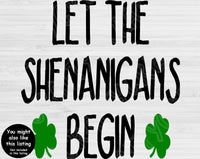 King of Shenanigans Svg, St Patricks Day Svg Files For Cricut And Silhouette, St Patricks Svg Cut Files