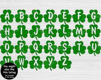 Shamrock Svg Files For Cricut And Silhouette, Four Leaf Clover St Patricks Day Svg Cut Files, Irish Svg, Lucky Clover Svg