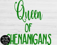Let the Shenanigans Begin Svg, St Patricks Day Svg Files For Cricut And Silhouette