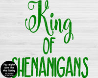 Let the Shenanigans Begin Svg, St Patricks Day Svg Files For Cricut And Silhouette
