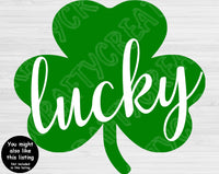St Patricks Day Svg Files For Cricut And Silhouette, Love Shamrock Svg Cut Files, Irish Svg With 4 Leaf Clover Design