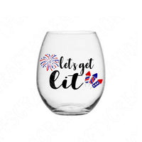 Let's Get Lit Svg Files For Cricut And Silhouette, 4th of July Svg, Fourth of July Svg Cut Files, July 4th Svg, Independence Day Svg