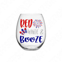 Red White and Booze Svg Files For Cricut And Silhouette, 4th of July Svg, Fourth of July Svg Cut Files. Independence Day Svg Digital, July 4th Svg