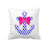 Anchor Svg. Split Anchor Monogram Svg Files For Cricut And Silhouette with Bow, Nautical Svg Cut Files