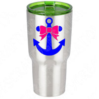 Anchor Svg. Split Anchor Monogram Svg Files For Cricut And Silhouette with Bow, Nautical Svg Cut Files