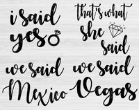 i said yes svg