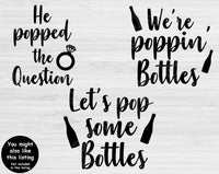 I Said Yes Svg, That's What She Said, We Said Mexico, and We Said Vegas Svg Files For Cricut and Silhouette. Bachelorette Party Svg.