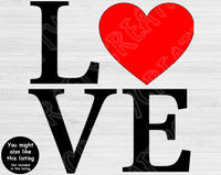 Love Svg Files For Cricut And Silhouette, Valentine's Day Svg Cut Files