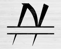 Split Monogram Svg Cut Files, Split Letter Svg Files For Cricut And Silhouette