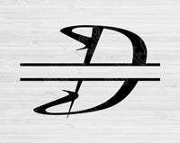 Split Monogram Svg Cut Files, Split Letter Svg Files For Cricut And Silhouette