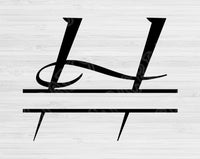Split Monogram Svg Cut Files, Split Letter Svg Files For Cricut And Silhouette