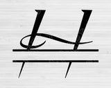 Split Monogram Svg Cut Files, Split Letter Svg Files For Cricut And Silhouette