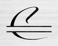 Split Monogram Svg Cut Files, Split Letter Svg Files For Cricut And Silhouette
