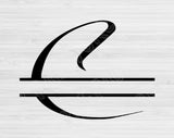 Split Monogram Svg Cut Files, Split Letter Svg Files For Cricut And Silhouette