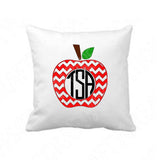 Apple Svg Files For Cricut And Silhouette, Teacher Svg Cut Files, Teacher Monogram Svg, Back To School Svg Files for Cricut