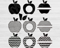 Teacher Svg Files For Cricut And Silhouette, Apple Svg Cut File, Back To School Svg, Dxf, Eps