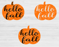 Pumpkin Svg, Hello Fall Yall Svg Files For Cricut And Silhouette. Fall Svg Cut File, Thanksgiving Svg Dxf