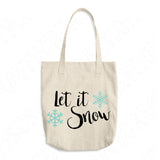 Let It Snow Svg Files For Cricut And Silhouette, Winter Svg Cut File, Christmas Svg, Christmas Quote Svg