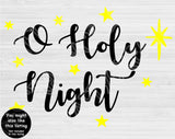 Nativity Svg, O Holy Night Svg Files For Cricut And Silhouette. Christmas Svg Cut File, Manger Svg