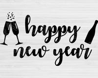 Happy New Year Svg Files For Cricut And Silhouette, New Years Svg Cut File, New Year Clipart