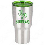 King of Shenanigans Svg, St Patricks Day Svg Files For Cricut And Silhouette, St Patricks Svg Cut Files