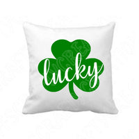 Lucky Svg Files For Cricut And Silhouette, Lucky Shamrock Svg Cut File, St Patricks Day Svg