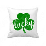 Lucky Svg Files For Cricut And Silhouette, Lucky Shamrock Svg Cut File, St Patricks Day Svg