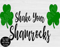 Lucky Svg Files For Cricut And Silhouette, Distressed Shamrock Svg Cut File, St Patricks Day Svg