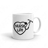 Nurse Life Svg Files For Cricut And Silhouette, Nurse Heart Svg Cut Files, Nurse Svg, Nurse Stethoscope Svg, Medical Nursing Healthcare Svg for Rn