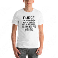 Funny Nurse Svg, I'm The First Person You See Nurse Life Svg Files For Cricut And Silhouette, Nursing Svg Cut File