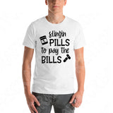 Slingin Pills To Pay The Bills Funny Nurse Svg Files For Cricut And Silhouette, Nurse Life Svg Cut File, Nurse Png, Rx Pharmacist Svg