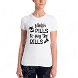 Slingin Pills To Pay The Bills Funny Nurse Svg Files For Cricut And Silhouette, Nurse Life Svg Cut File, Nurse Png, Rx Pharmacist Svg