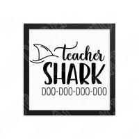 Teacher Shark Svg Files For Cricut And Silhouette, Funny Teacher Life Svg Cut Files, Teacher Svg