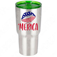 Merica Lips Svg Files For Cricut And Silhouette, Fourth of July Svg, 4th of July Svg, Patriotic Svg Cut Files, Independence Day Svg, Memorial Day Svg