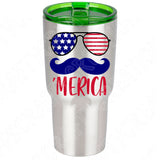 Flag Sunglasses Merica Mustache Svg Files For Cricut And Silhouette, 4th of July Svg Cut Files, Patriotic Svg, Fourth of July Svg, Independence Day Svg