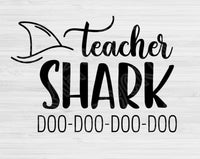 Teacher Shark Svg Files For Cricut And Silhouette, Funny Teacher Life Svg Cut Files, Teacher Svg
